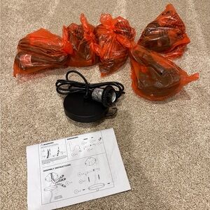 6 New light fixture chords / hardware